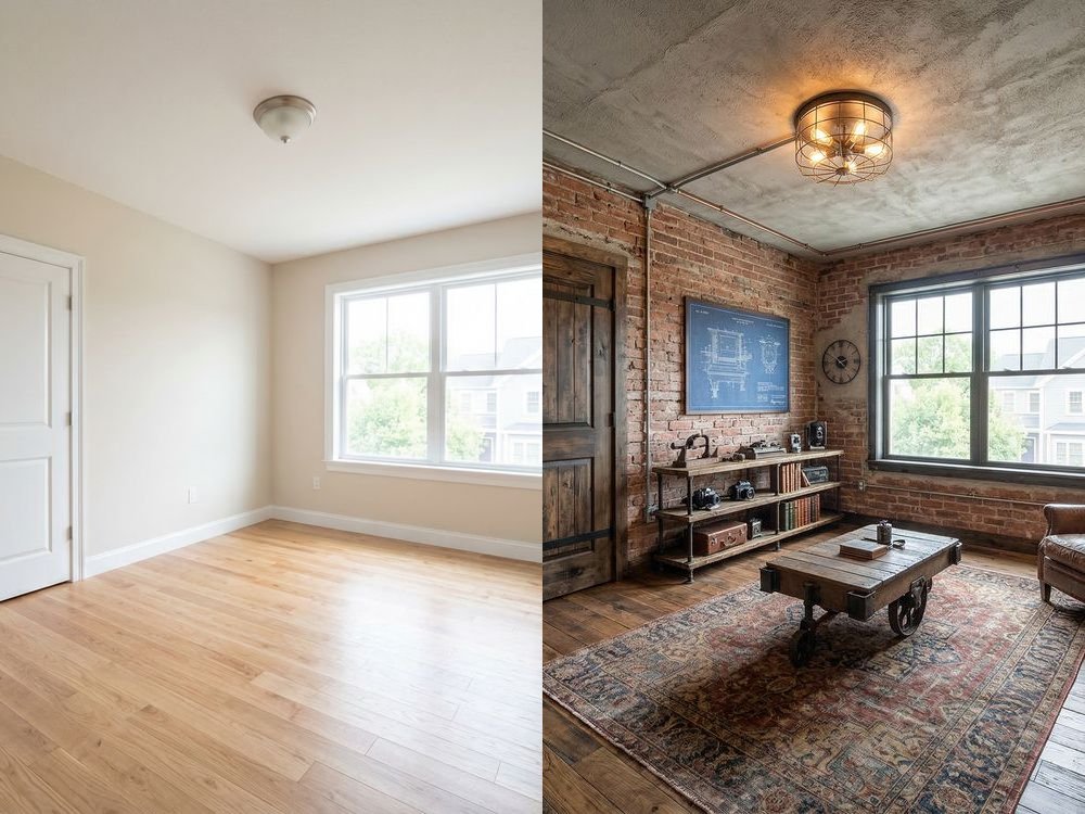 Bedroom — Industrial Makeover