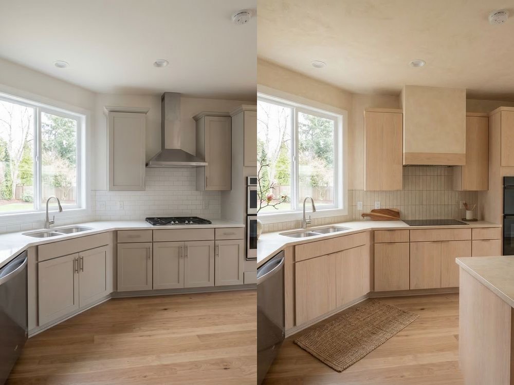 Kitchen Virtual Staging — Japandi | Before & After