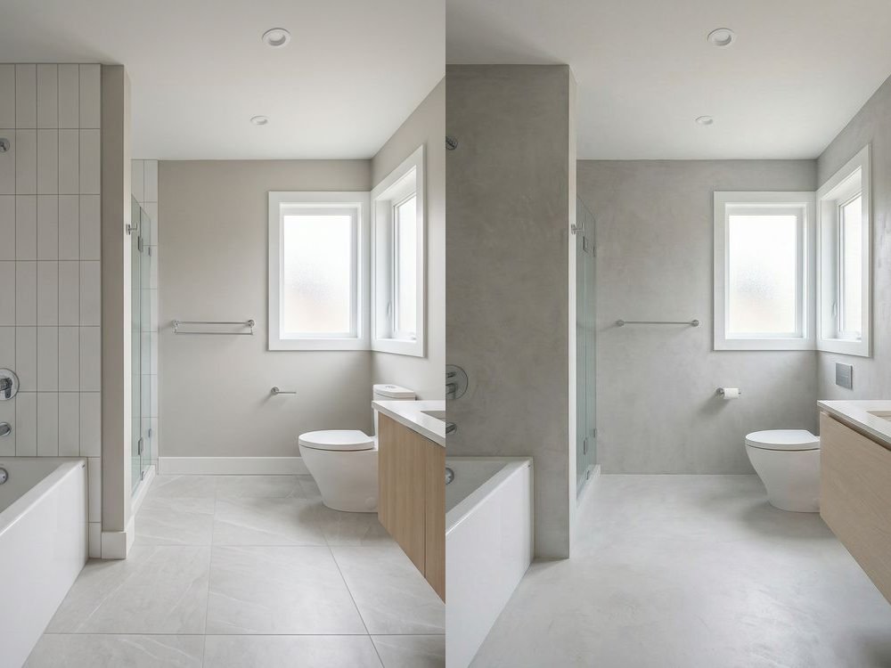Bathroom Virtual Staging — Minimalist | Before & After