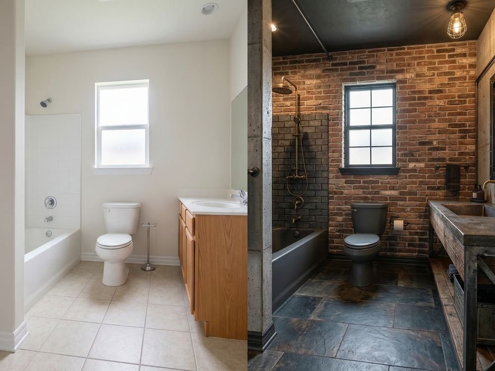 Bathroom — Industrial Makeover