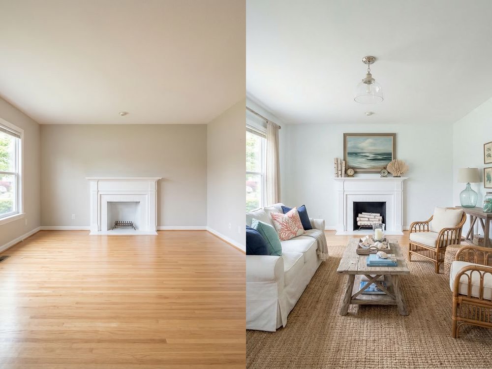 Living room — Coastal Makeover