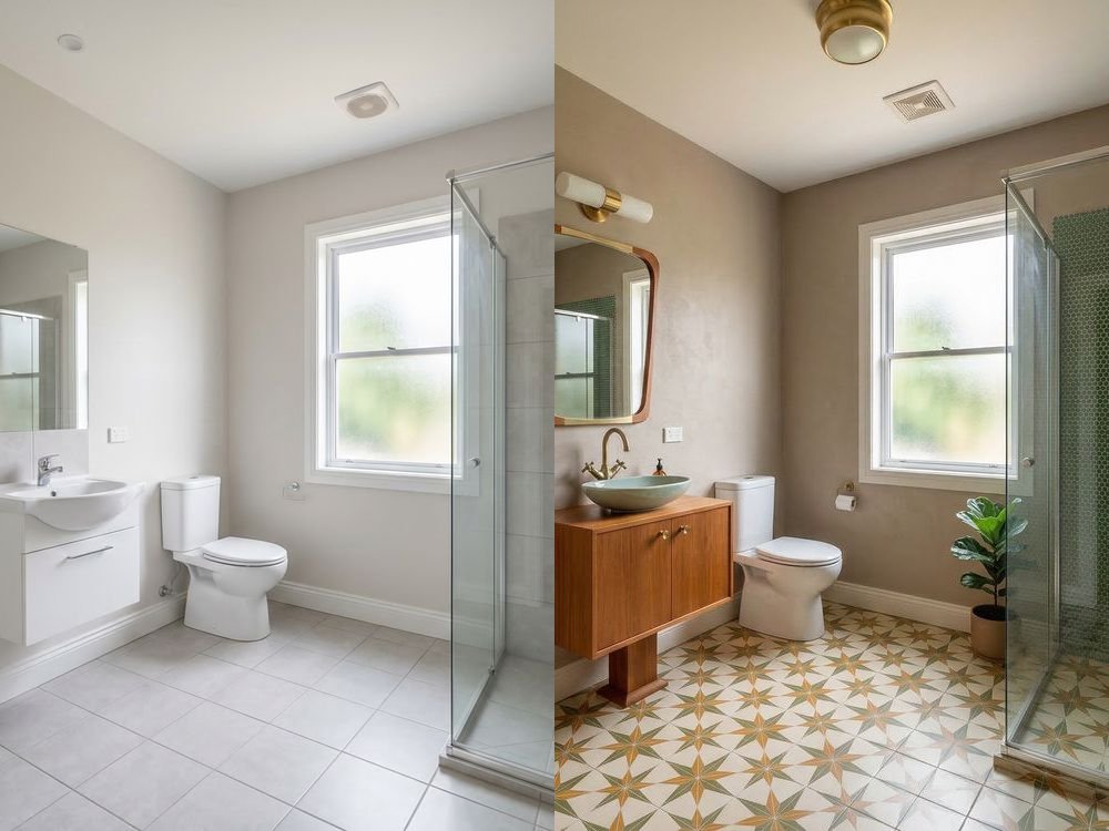 Bathroom — Mid-century modern Makeover