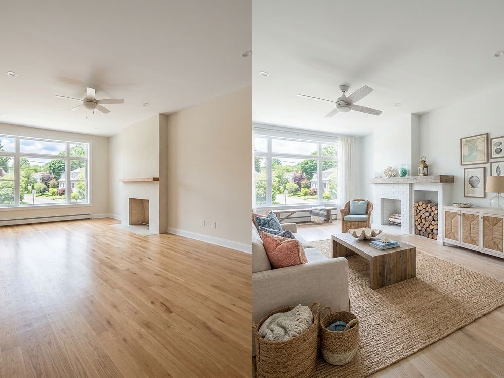 Living room — Coastal Makeover